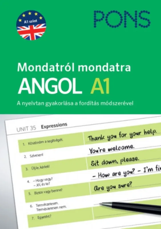 Vedd meg most PONS Mondatról mondatra - Angol A1 - A nyelvtan gyakorlása a fordítás módszerével