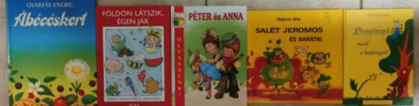 Végkiárusítás Ezeregy találós kérdés baranyából + Limpimpi mesél a barátságról + Salét Jeromos és barátai + Ábécéskert + Péter és Anna (5Db mesekönyv)