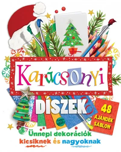 Alacsony ár Karácsonyi díszek - 48 ajándék sablon - Ünnepi dekorációk kicsiknek és nagyoknak