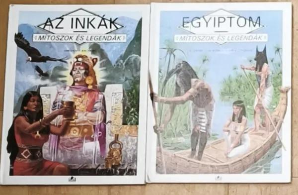 Expressz kézbesítés 2db mű a Mítoszok és legendák sorozatból - Egyiptom, Az inkák