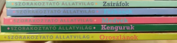 Gyors kiszállítás Szórakoztató állatvilág csomag (5 db): Oroszlánok + Medvék + Farkasok + Zsiráfok + Kenguruk -