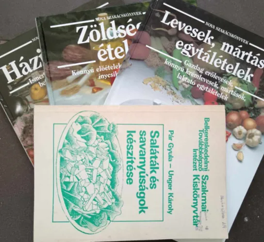 Gyors szállítás Házi kincsek-Befőzés,főzés,savanyítás 4db könyv