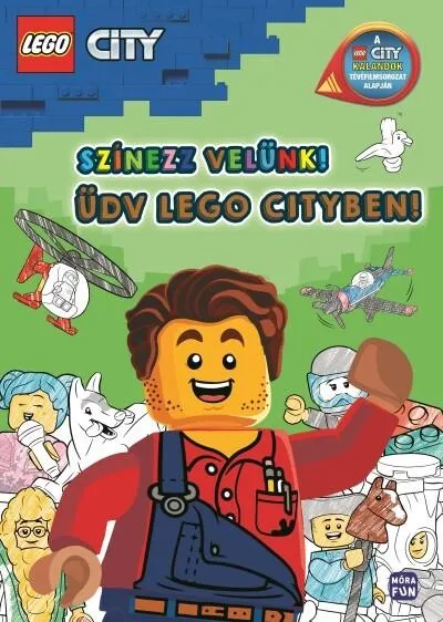 LEGO City: Színezz velünk! - Üdv Lego Cityben! - A LEGO City KALANDOK tévéfilmsorozat alapján Árcsökkenés